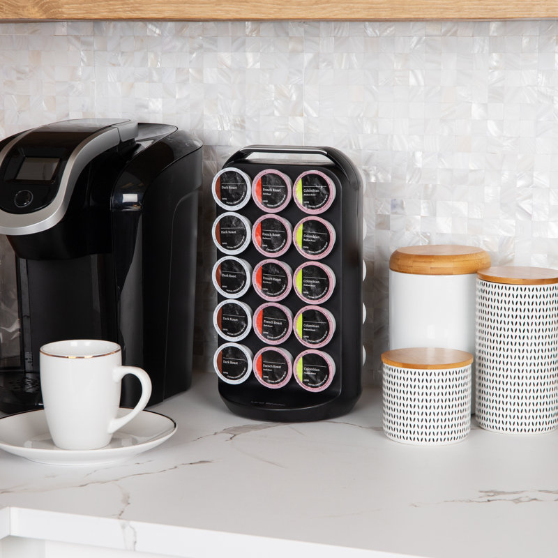 Black High Impact Polystyrene Coffee Pod Holder for 30 Capsules