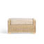 70cm Wide Solid Colour Footstool Ottoman