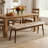 Modern Elegant Faux Leather Upholstered Bench Entryway Bench Bedroom End of Bed Bench Dining Bench-1468047059