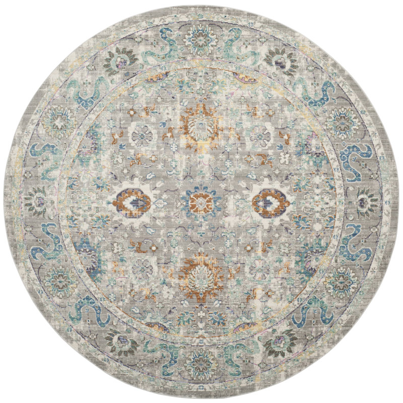 Kashief Performance Oriental Rug, Round 6'7"