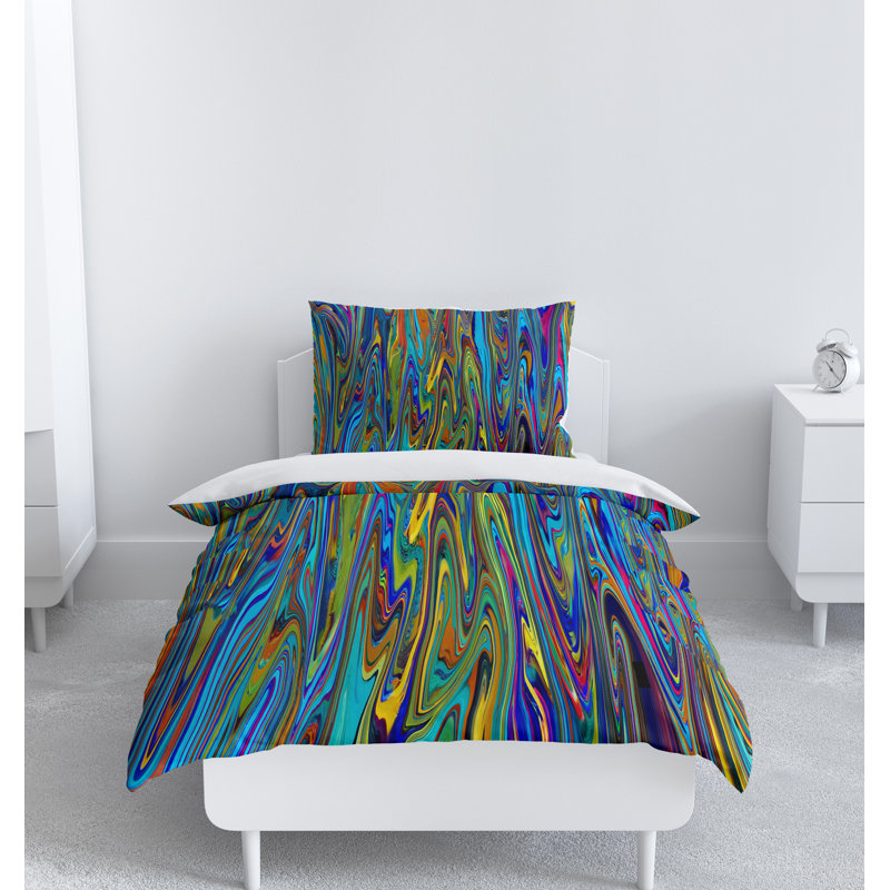 Abstract Duvet Cover, Queen Duvet Cover + 2 Queen Shams