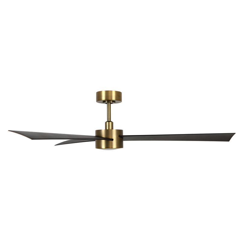 Audri 132cm Ceiling Fan with Light Kit, Walnut