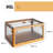 Extra Large Collapsible Storage Box Bin, 5 Side Clear Open Access Stackable w/ Lid-1805913304