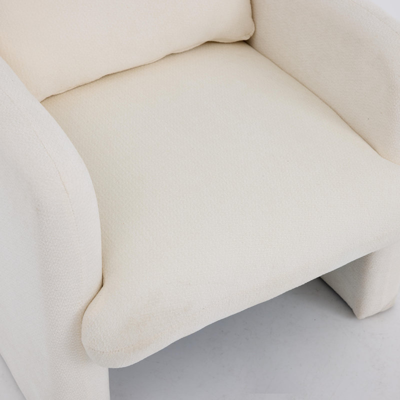 Fauteuil simple de style moderne, Blanc