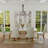 White Leather And Gold Button Dining Chairs With Metal Legs Set Of 4