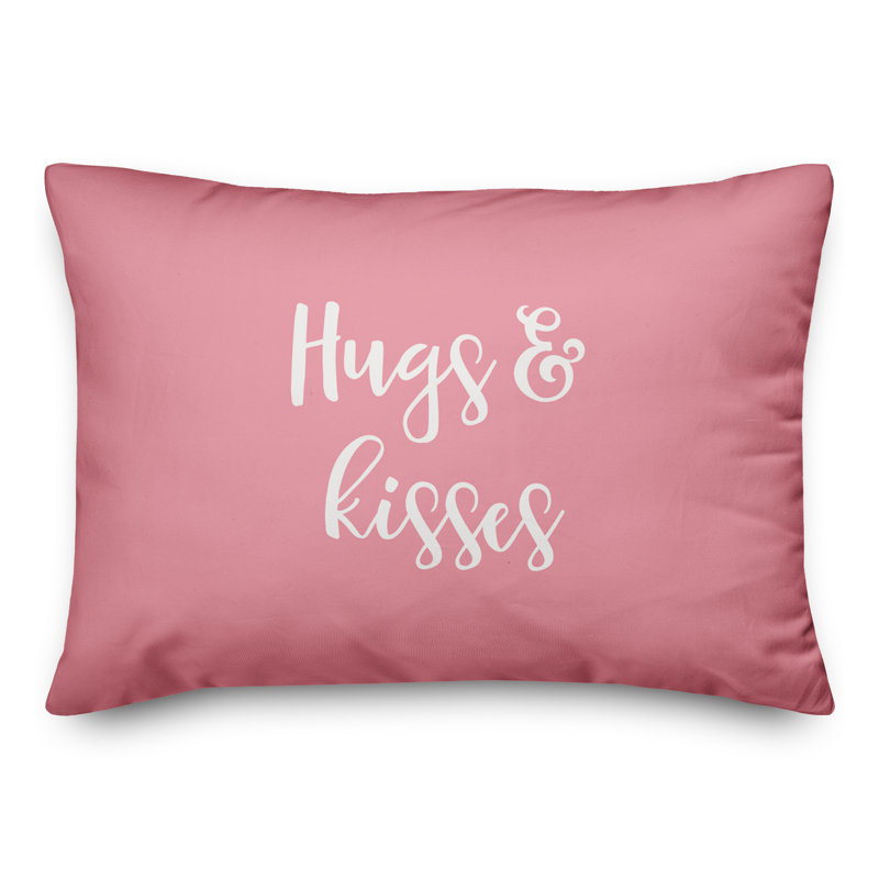  Coussin Hugs & Kisses, Rose