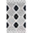Vermont Hand Loomed Wool/Cotton Southwestern Rug in Gray/Black/Ivory-2026952132