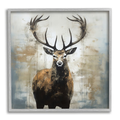 Motif rustique de cerf des bois
