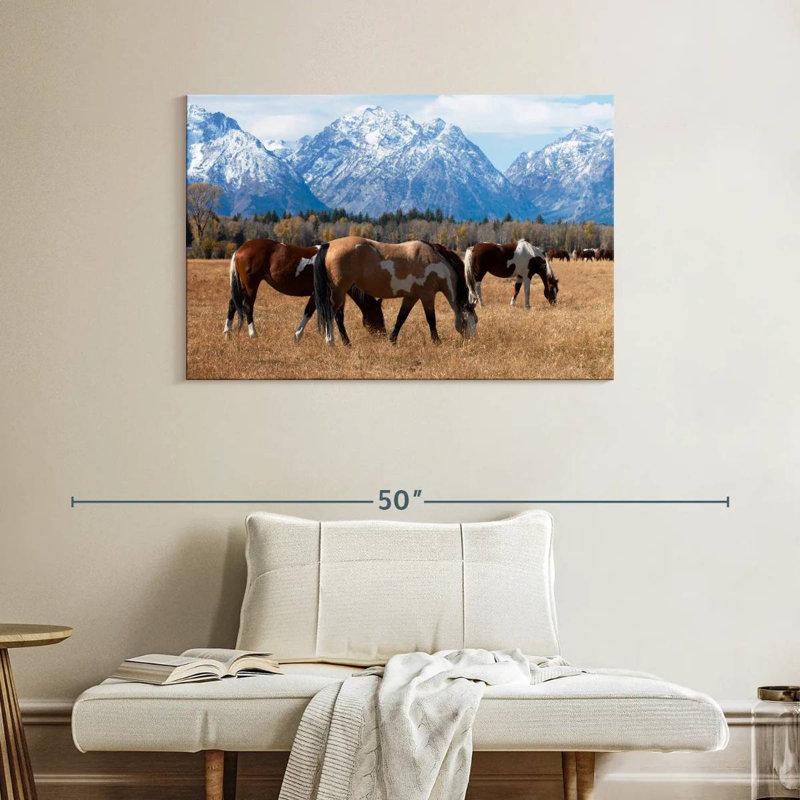 Brampt Grazing Grand Teton Horses