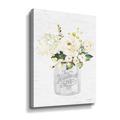 Bathroom Flower Jar - Painting on Canvas