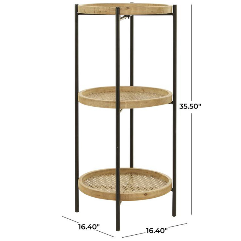 Table de bout à 3 pieds avec rangement Ameley