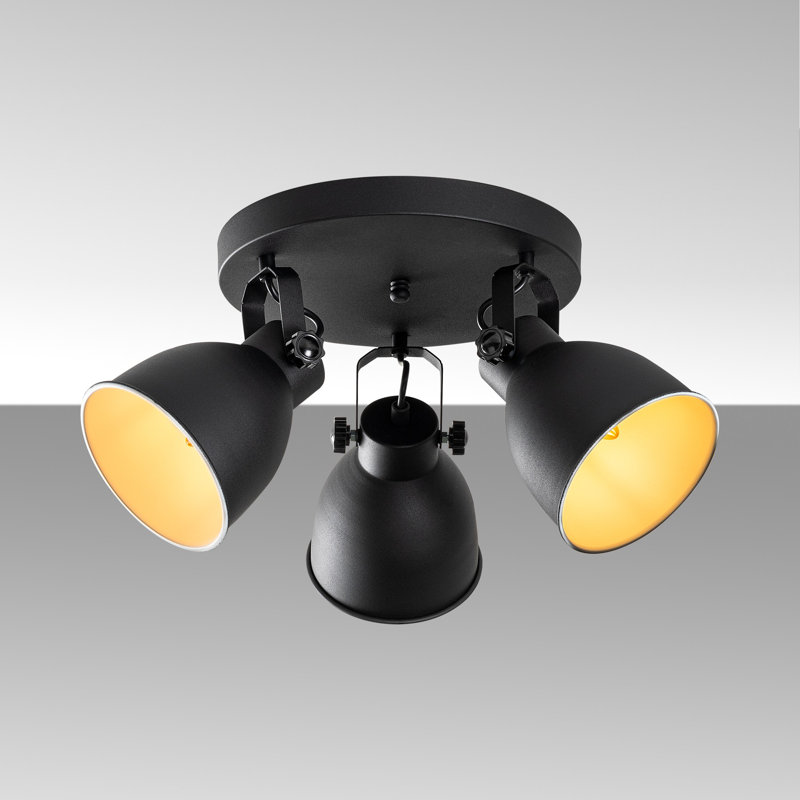 Elegant Black Metal Chandelier, 18.1 inches Diameter, 30 inches Total Height | Non-Adjustable, 3 x E14 Sockets (Max 40W), IP20 Rated | Perfect for Dining Room, Living Room, or Entryway Decor, Stylish and Modern Design