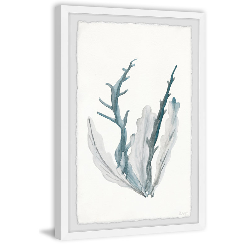 Blue Coral by Parvez Taj - Single Picture Frame Painting, 45 cm H x 38 cm W