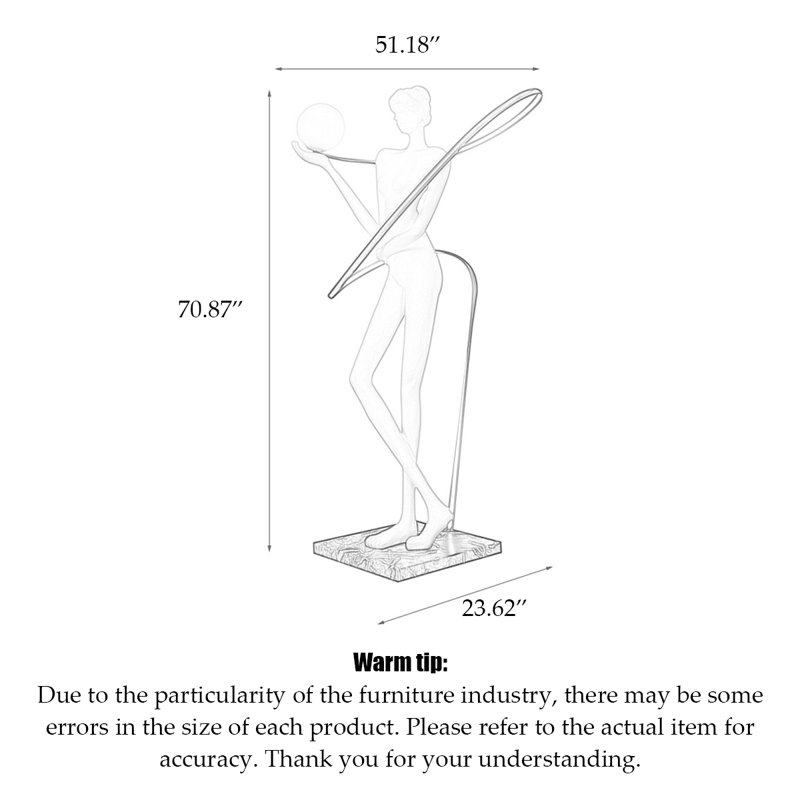 Minimalist Modern Fiberglass Resin Floor Lamp, White