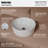 Karran Valera 16 In. Vitreous China Round Vessel Bathroom Sink