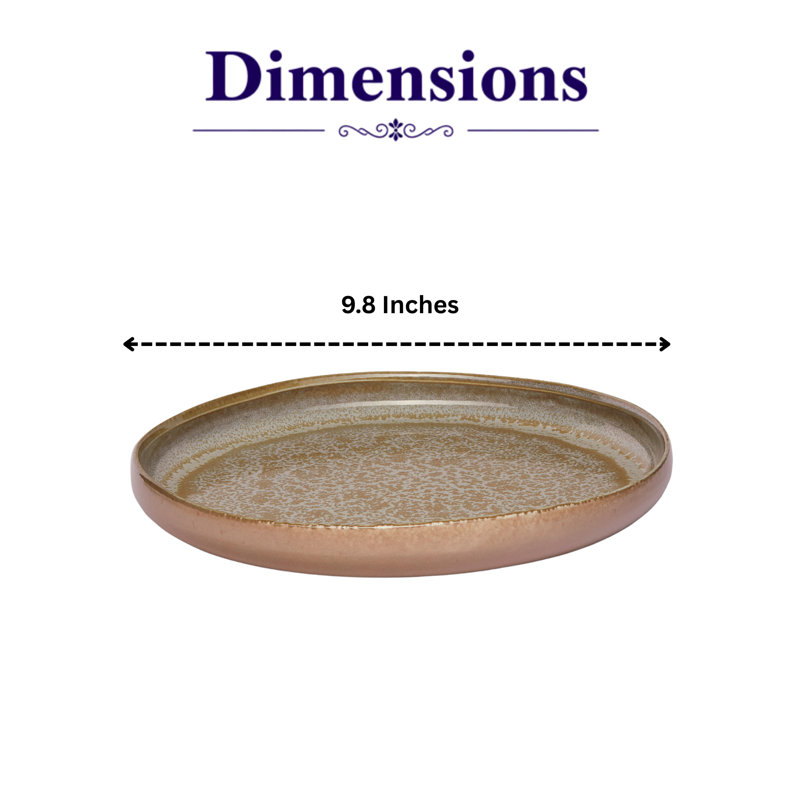 MOHENJODARO Premium Porcelain Round Dinner Plate