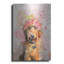 Red Barrel Studio 'Flower Crown Goldendoodle 2' by Furbaby Affiliates Metal Wall Art-1328075325