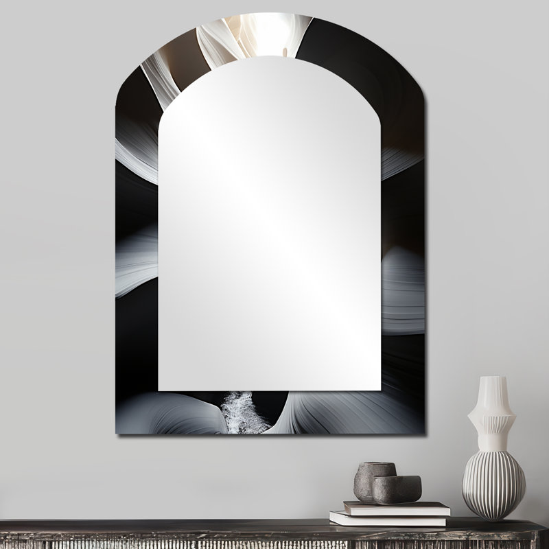 Grand miroir mural asymétrique Canyon, 34 po x 25 po