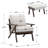 Juntier 25" W Linen Armchair and Ottoman-444316357