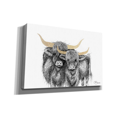 «Highland Cattle» par Hollihocks, art mural sur toile