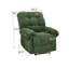 Fauteuil inclinable vert, fauteuil inclinable rembourré manuel-1363237260