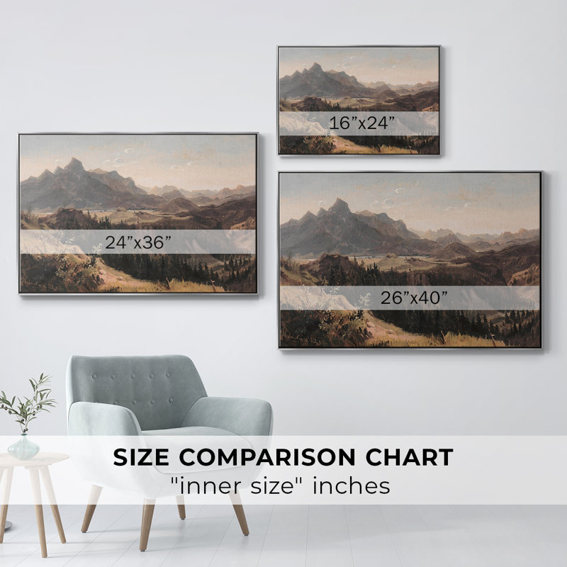 "Vintage Landscape - CDLIV" sur toile, H 17 po x l 25 po