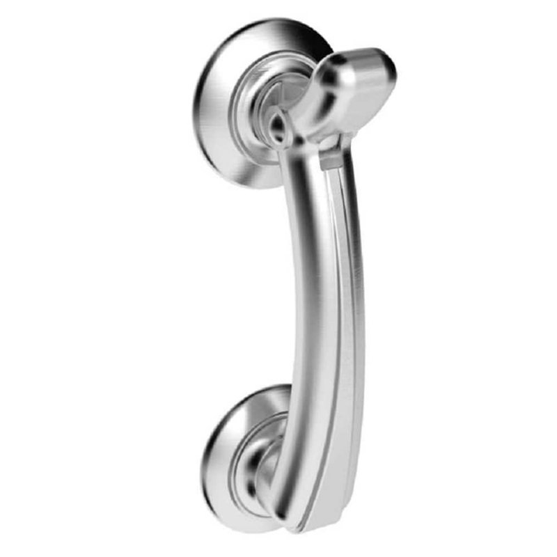Linares Rose Door Knocker, Satin Chrome