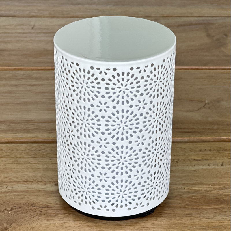 LED Outdoor Table Lamp, White Shiny