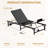 Adjustable Bed Frame Bed Base With Remote Control, Independent Head And Foot Incline-106849836