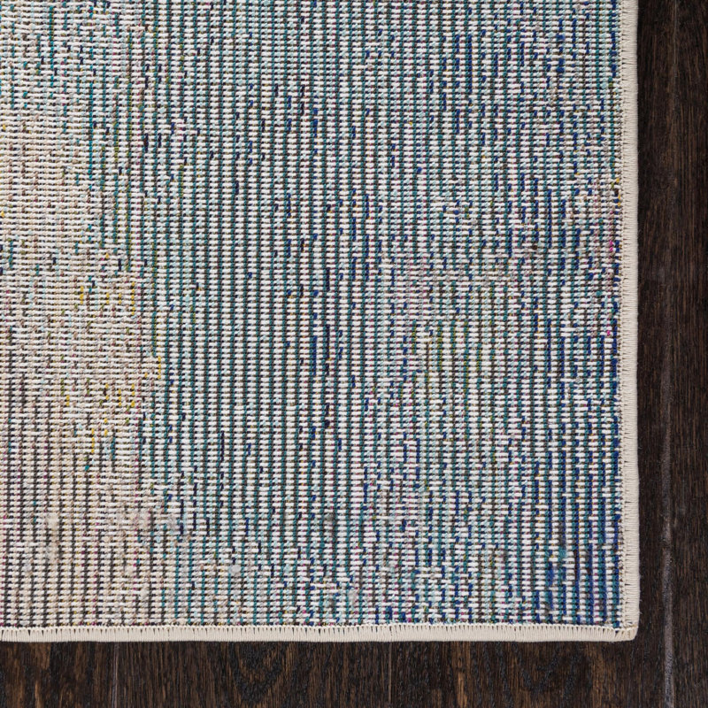 Tapis beige à motif abstrait Keimar, Carré 5 pi