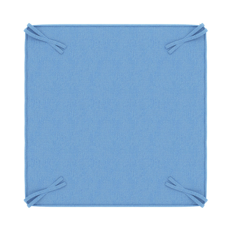 Sunbrella® Outdoor Ottoman Cushion, Canvas Air Blue Sunbrella® Canvas