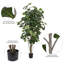 Arbre de violon artificiel vert Weatherhill-73300506