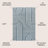 Aleighana High-Low MidCentury Modern Arch Stripe Two-Tone Navy/Cream Indoor/Outdoor Rug-2026780405