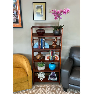 Jil 59" H x 27.5" W Wood Etagere Bookcase