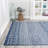 Bouvard Moroccan Vintage Geometric Navy/Cream Rug-805126444