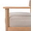 Ensemble de 1 fauteuil club d'extérieur en bois d'acacia avec coussin de siège