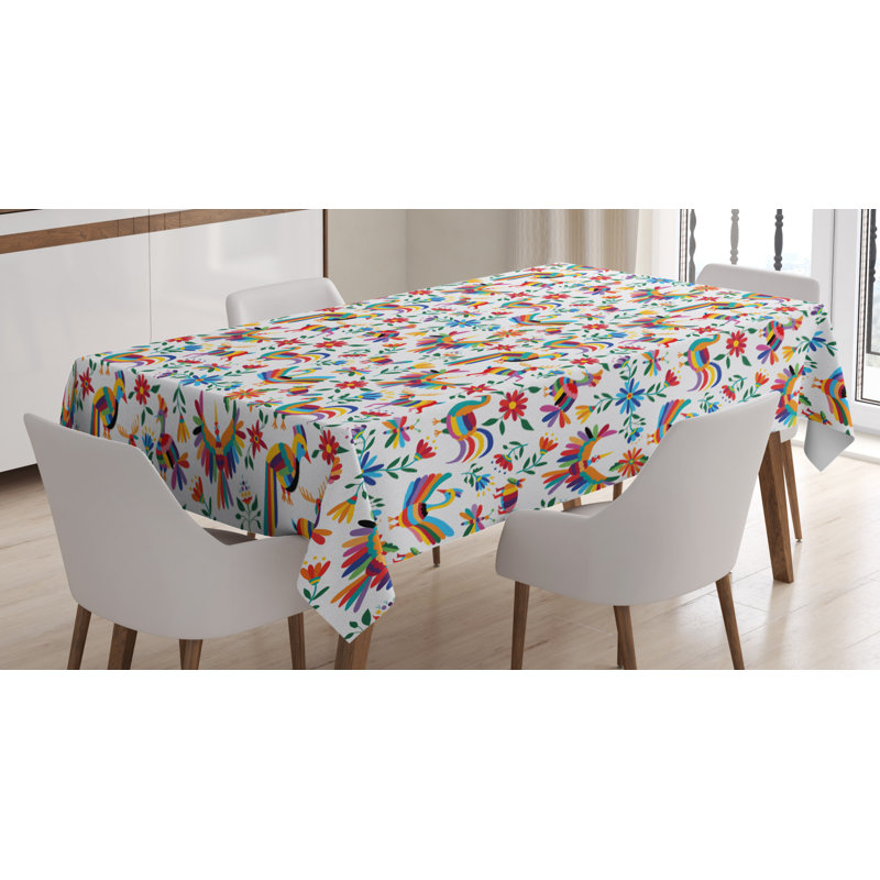 Mexican Dining Room Kitchen Tablecloth, 84" L x 60" W