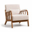 Salma 27.17" Wide Modern Upholstered Solid Wood Accent Chair With An Extra Pillow-637253028