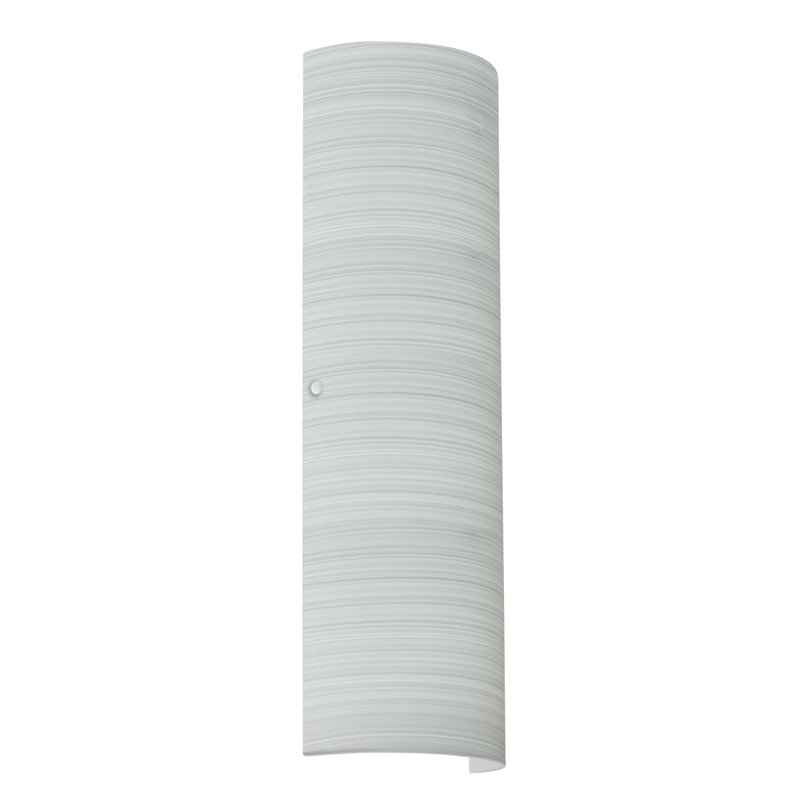 Torre Flush Mounted Sconce, Chalk, Satin Nickel, 21.75" H
