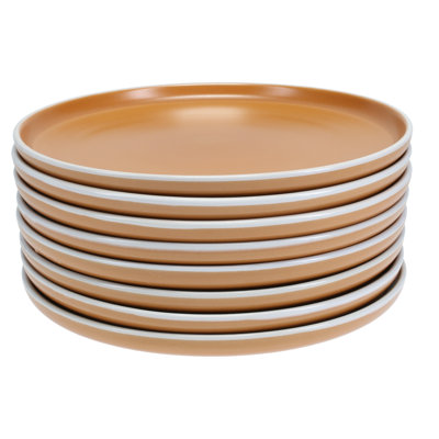Set of 8, Tempo Salad Plates, 7.75", Onyx