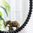 Circle Mirror with Metal Beaded Frame