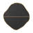 Loscalzo Pebble Metal Framed Wall Mirror - Organic Shape Hallway Mirror-465946986