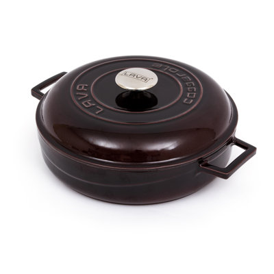 LAVA Enameled Cast Iron Dutch Oven 4 Qt with Dome Lid 11 in