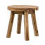Table d'appoint en bois 16 x 16 po, construction solide pour espaces de vie d'une hauteur ronde de 16,1 po Essential
