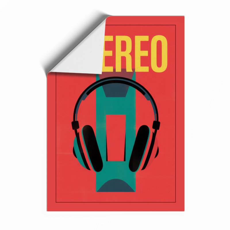 Stereo Modern Retro - Framed Print, A3 - 42.0 x 29.7 cm, Unframed
