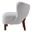 Chaise d'appoint Zusud, sherpa blanc Teddy