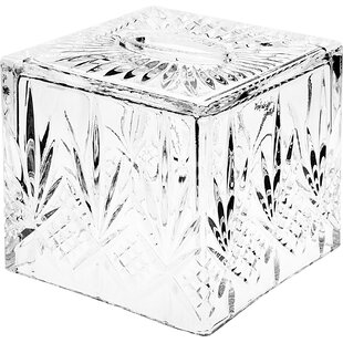 Rhinestone Paper Tissue Box Cover House of Hampton Finish: Silver