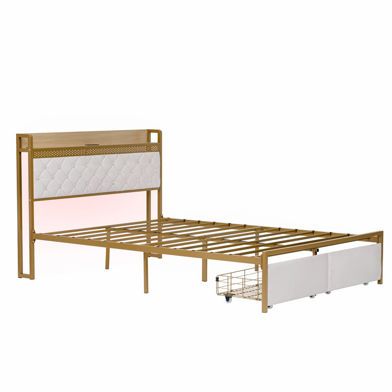 Metal Storage Bed