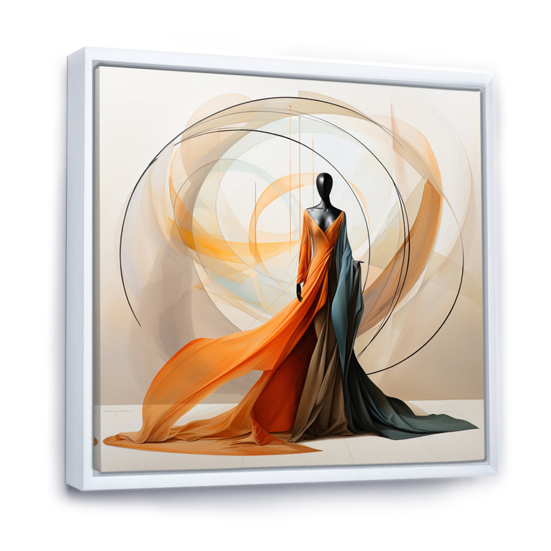 Abstrait contemporain danseur africain I - art mural femme afro-américaine, H 30 po x l 30 po, Doré