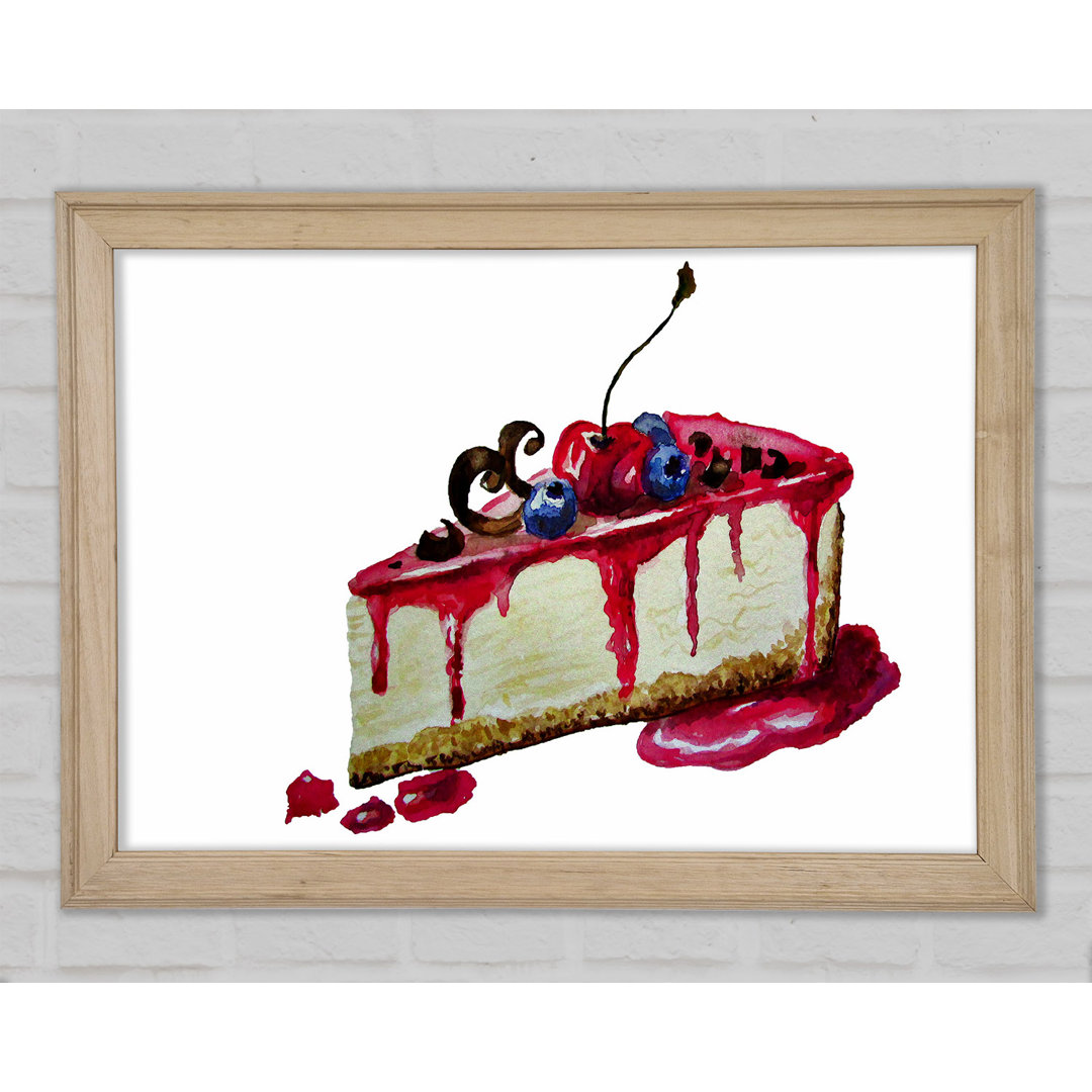 Cheesecake Delight - Einzelne Bilderrahmen Kunstdrucke